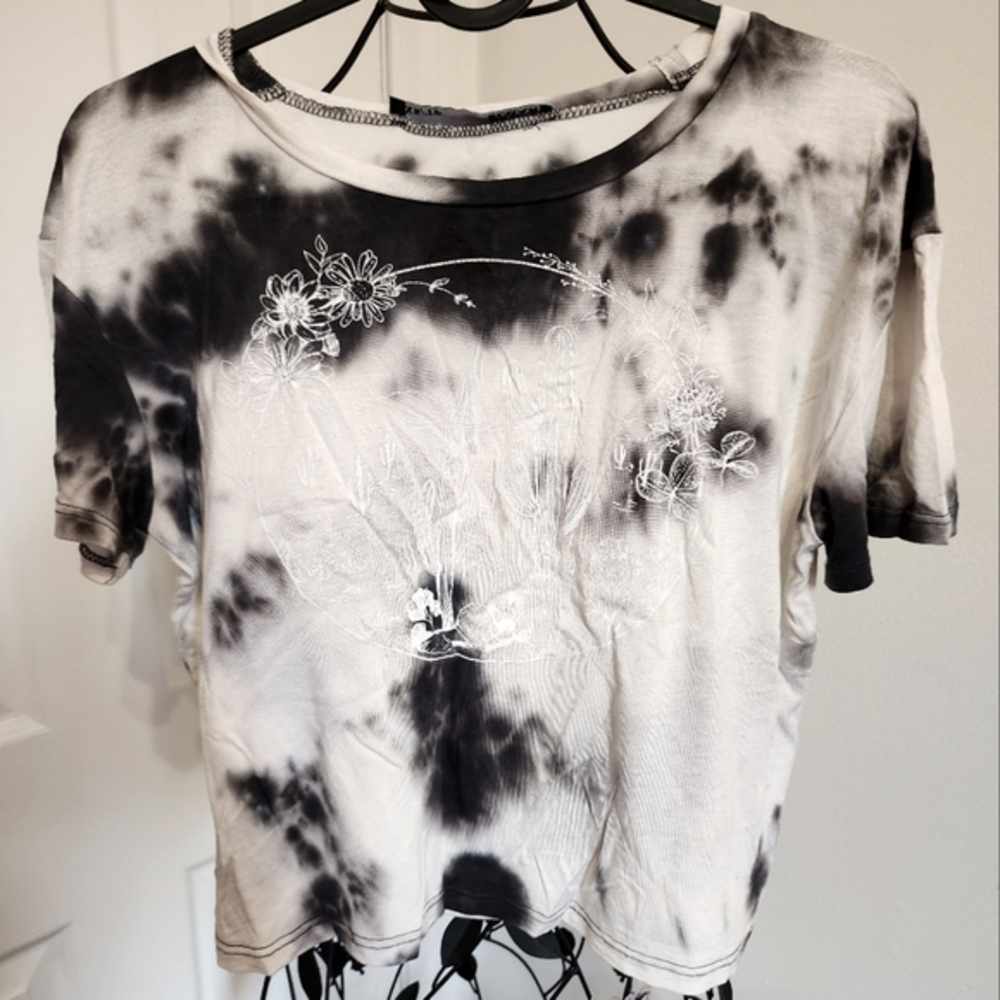 Tie dye crop t-shirt